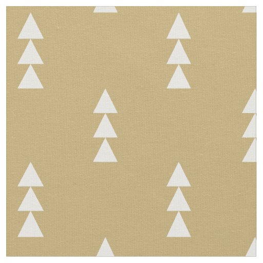 Gold Stacked Triangles Fabric