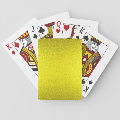 Gold Stainless Shiny Metallic Playing Cards