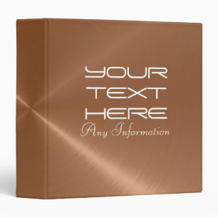 Gold Stainless Steel Metal Binder