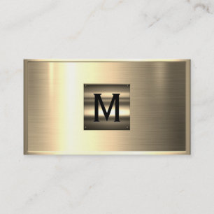 Gold Stainless Steel Metal Business Card