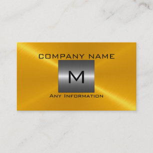 Gold Stainless Steel Metal Business Card