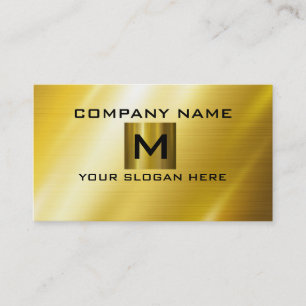 Gold Stainless Steel Metal Business Card