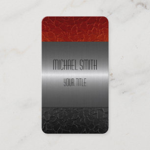 Gold Stainless Steel Metal Hole Business Card
