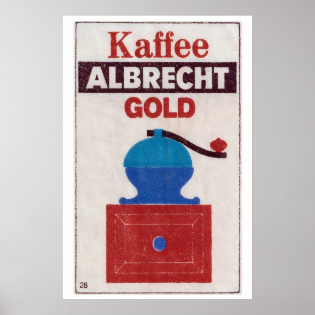 Gold Standard Coffee - Matchbox Print - Aesthetic (Front)