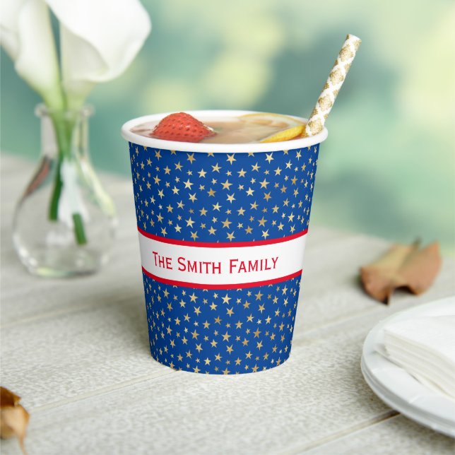 Gold Star American Paper Cups (Insitu)