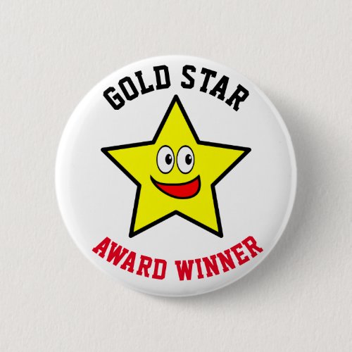 Gold Star Award Winner Appreciation Button