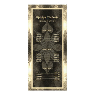 Gold Star Beauty Salon Rack Card