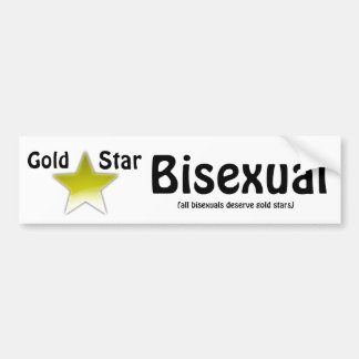 Gold Star Bisexual Bumper Sticker