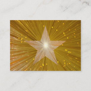 Gold Star business card template chubby