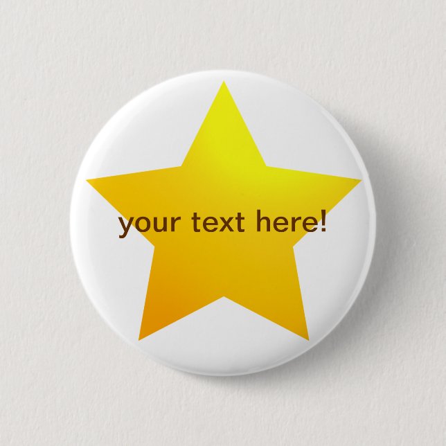 Gold star - button badge (Front)