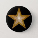 &quot;gold&quot; Star Button Black at Zazzle