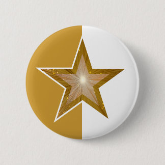 Gold Star button gold white