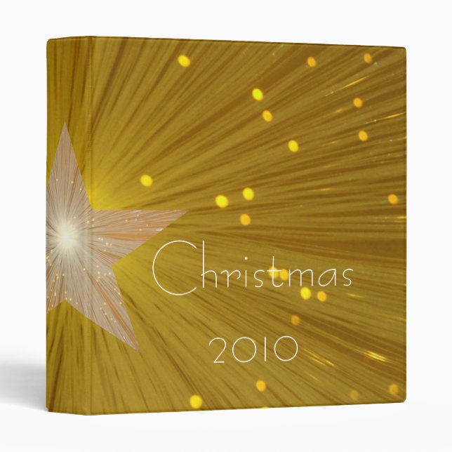 Gold Star 'Christmas 2010' binder (Front/Spine)