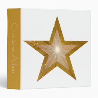 Gold Star 'Christmas Album' binder white