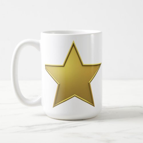 Gold Star Coffee Mug