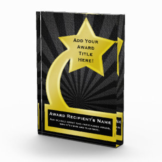 Gold Star Custom Personalized Acrylic Award