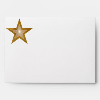 Gold Star envelope white