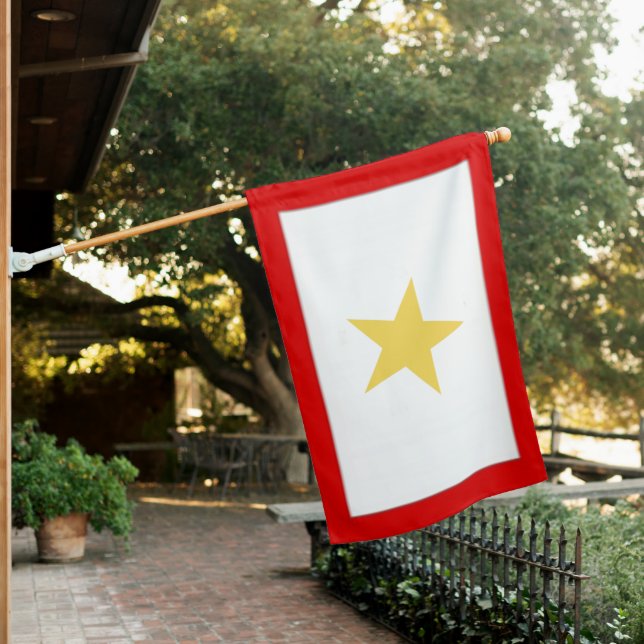 GOLD STAR FAMILY HOUSE FLAG (In SItu)