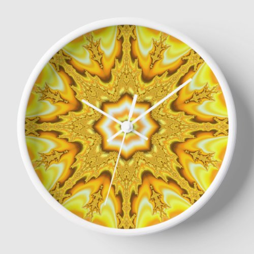 Gold Star Fractal Clock