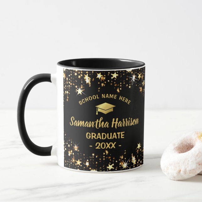 Gold Star Graduate | Photo 2024 Graduation Mug (With Donut)