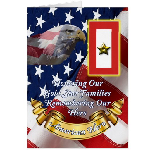Gold Star Honor Card (Front)