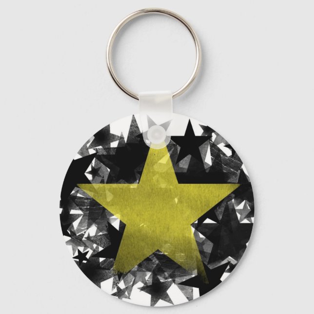 Gold Star Keychain (Front)