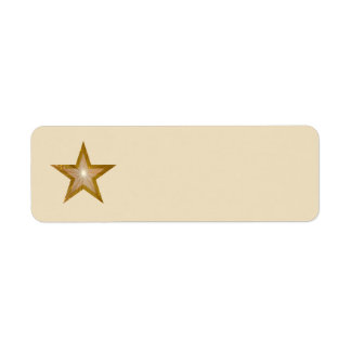 Gold Star label cream plain