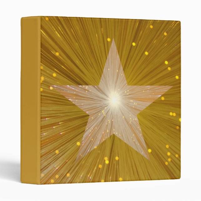 Gold Star large star binder (Front/Spine)