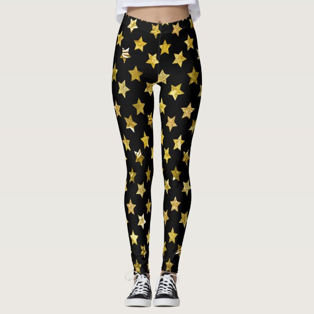 Gold Star Leggings (Front)