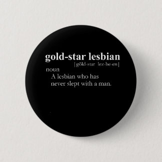 GOLD STAR LESBIAN (definition) Button