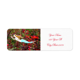 gold star mermaid label