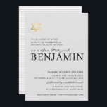 GOLD STAR modern Bar Mitzvah minimal pale gray Invitation<br><div class="desc">by kat massard >>> https://linktr.ee/simplysweetpaperie <<< A modern, simply classy invitation design for your child's BAR or BAT MITZVAH TIP :: 1. To change/move graphics & fonts and add more text - hit the "customise it" button. - - - - - - - - - - - - - -...</div>