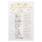 Gold Star Nursery Rhyme Baby Shower Emoji Game