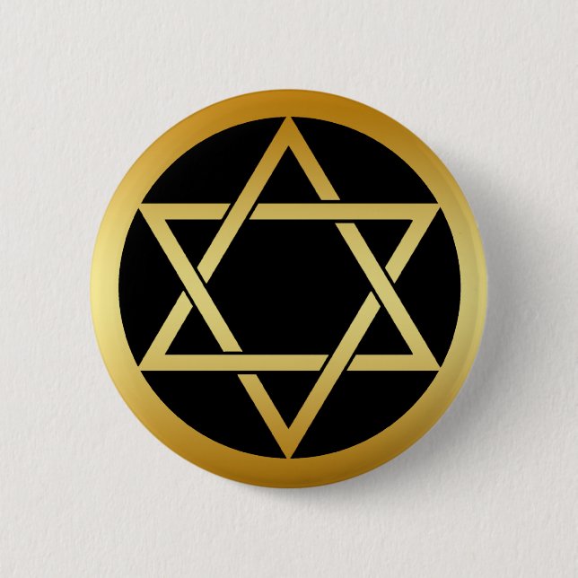 GOLD STAR OF DAVID BUTTON (Front)