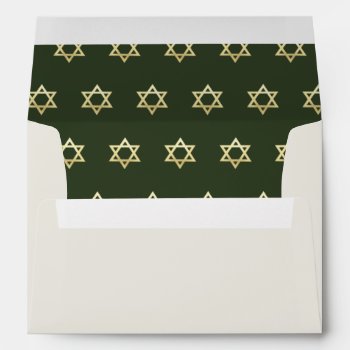 Gold Star Of David Envelope by InBeTeen at Zazzle