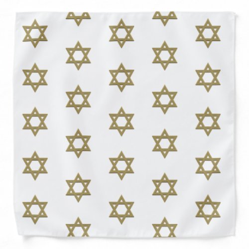 Gold Star of David Seamless Bandana