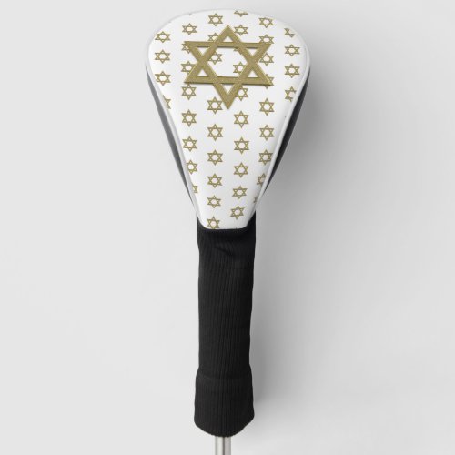 Gold Star of David Seamless Golf Head Cover