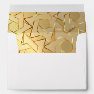 Gold Star of David with Any Color Envelope
