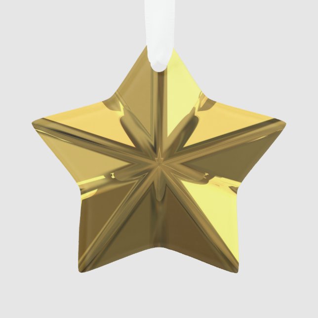 Gold Star Ornament (Front)