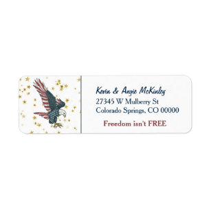 American Eagle Return Address Labels | Zazzle