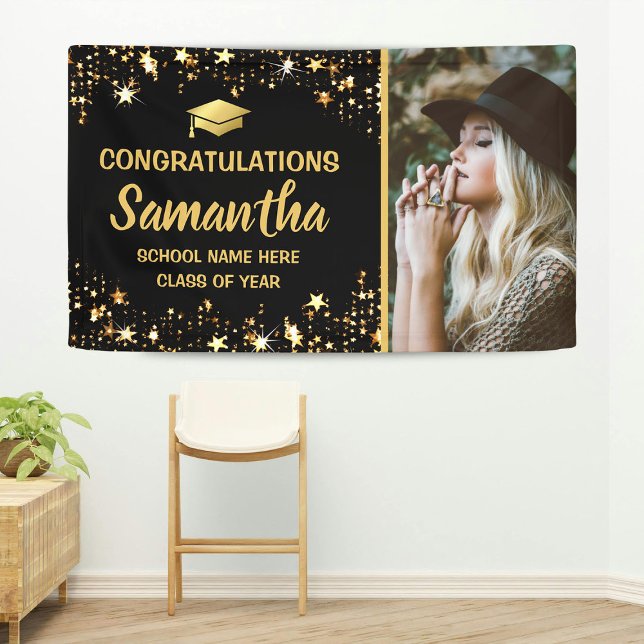 Gold Star Photo 2026 Graduation Party Banner (Creator Uploaded)