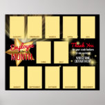 Gold Star Photo Employee Of The Month Recognition  Poster at Zazzle