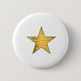 Gold Star Pinback Button