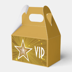 Gold Star print VIP favor box
