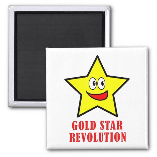 Gold Star Revolution Magnet