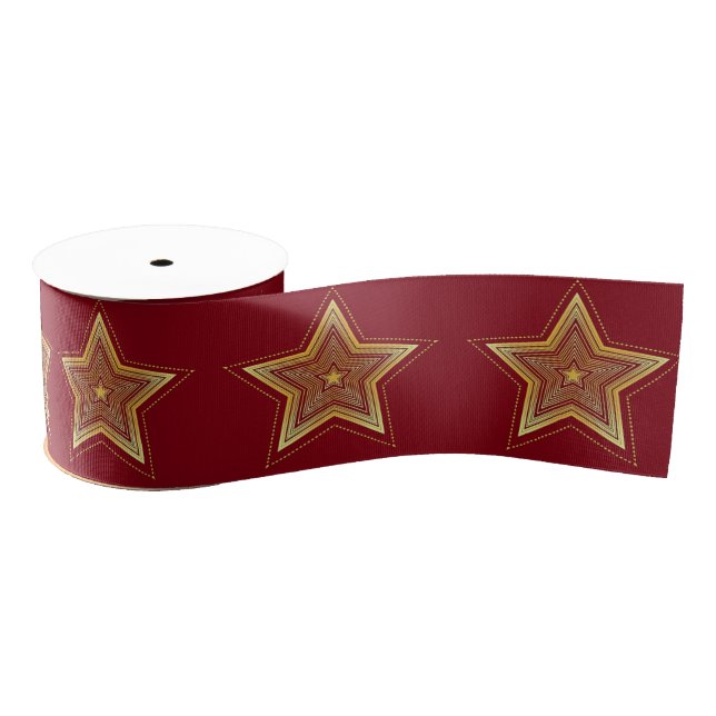 Gold Star Ribbon (Spool)