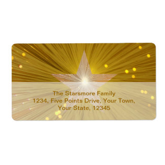 Gold Star shipping label
