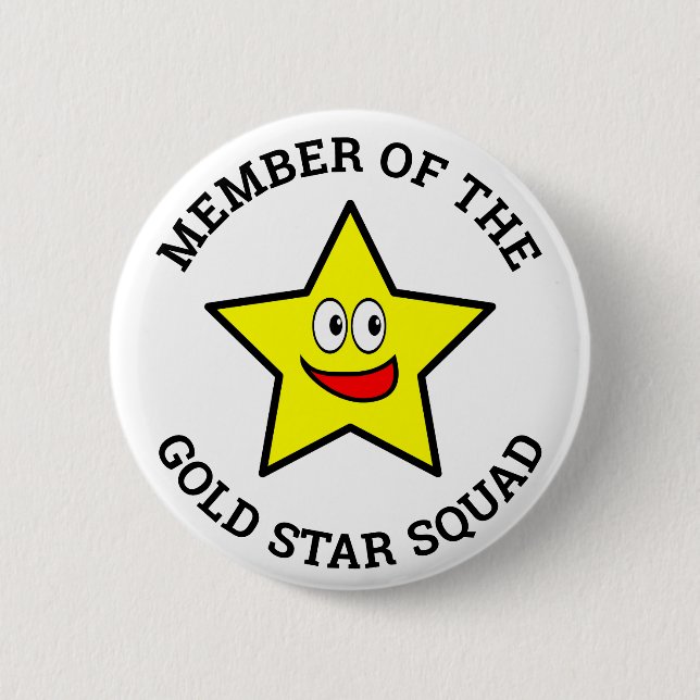 Gold Star Squad Member Button (Front)