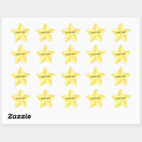 Golden Star Stickers Seals Reward At School Classroom, Foil Star