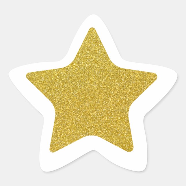 Gold Star Star Sticker (Front)